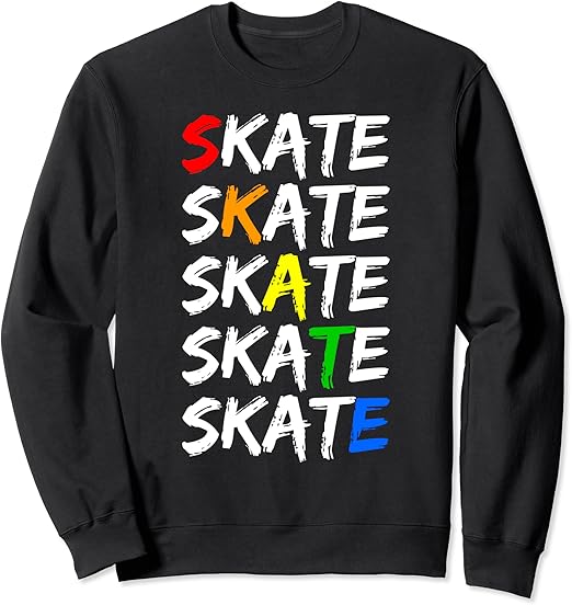 Roller Skate (Rollerskate) Stacks Derby Skater & Skating Sweatshirt Clothing